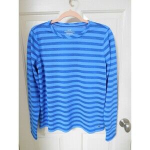 Men's VINEYARD VINES Blue Striped Long Sleeve Performance Shirt SM EXCELLENT!